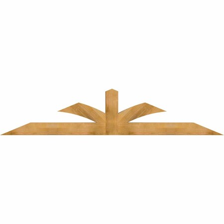 Ekena Millwork Richland Rough Sawn Timber Gable Bracket, Western Red Cedar, 108"W x 22"H x 6"D x 6"F, 5/12 Pitch GBW108X22X0606RIC00RWR